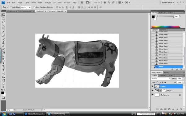 Creation of ...And the Cow Jumped Over The: Step 6